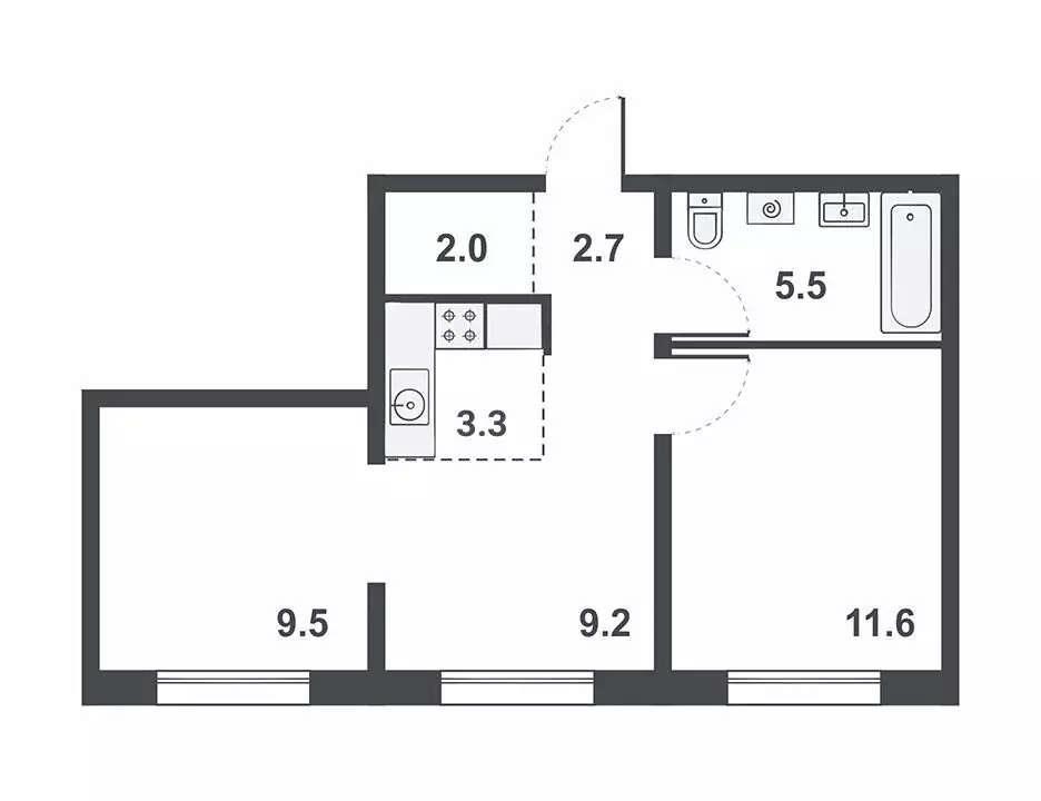 3-комнатная квартира: Киров, Прибрежный бульвар, 6 (43.8 м) - Фото 0
