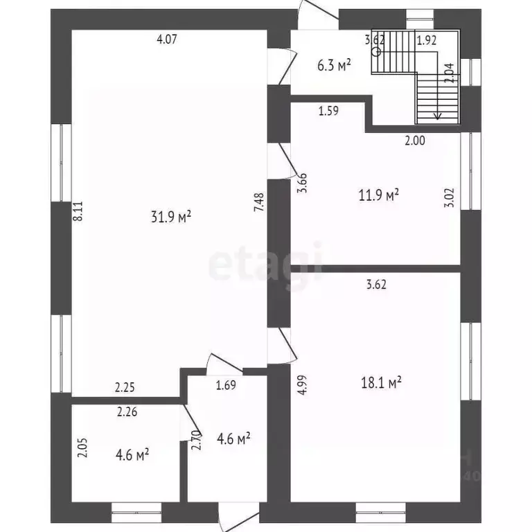 Дом в Тюменская область, Тюменский муниципальный округ, с. Ембаево ул. ... - Фото 2