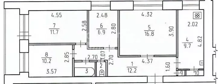 4-к кв. Удмуртия, Ижевск ул. А.Н. Сабурова, 43 (72.4 м) - Фото 1
