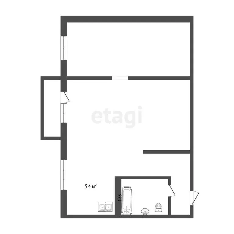 2-комнатная квартира: Самара, улица Гагарина, 161 (43.4 м) - Фото 1