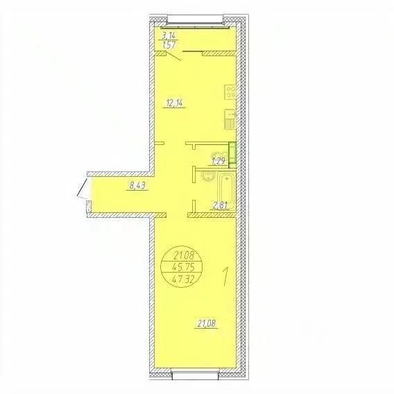 1-к кв. Сахалинская область, Анивский городской округ, с. Новотроицкое ... - Фото 1