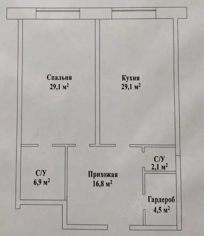 2-к кв. московская область, одинцовский городской округ, д. семенково, . - Фото 1