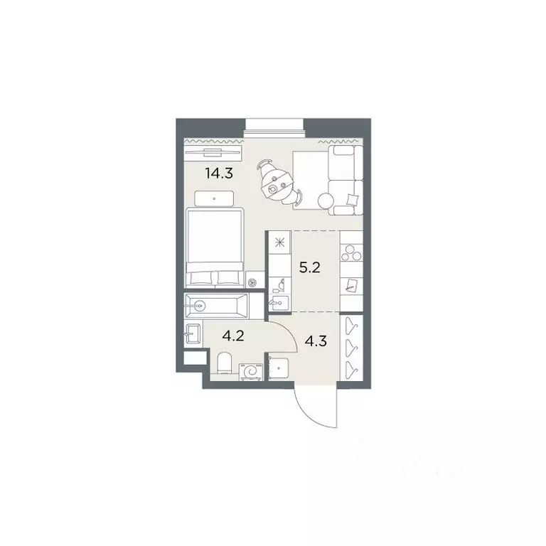 Студия Московская область, Красногорск городской округ, д. Поздняково ... - Фото 0