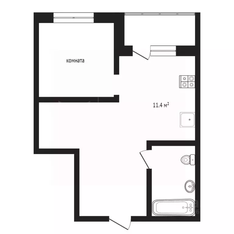 1-к кв. Тюменская область, Тюмень Солнечный проезд, 25 (39.5 м) - Фото 2
