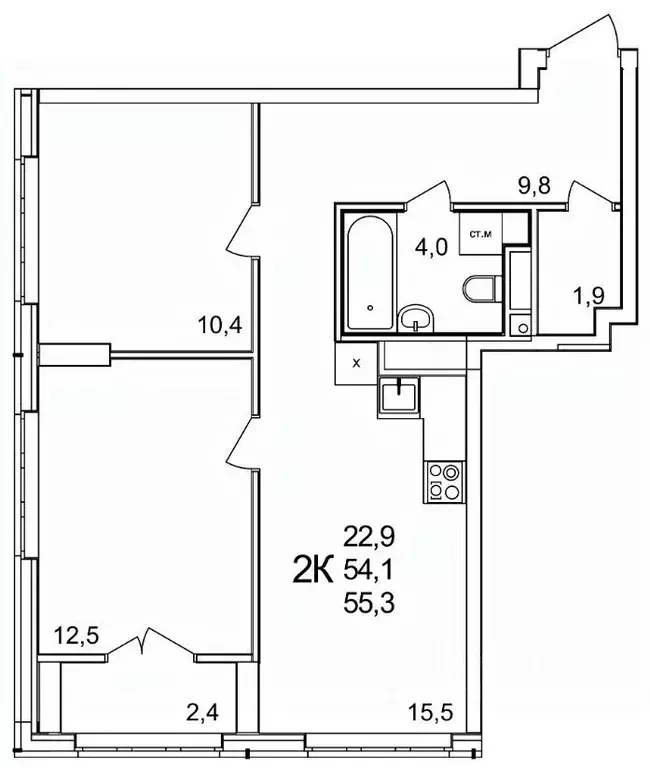 2-к кв. Нижегородская область, Нижний Новгород д. Анкудиновка, КМ ... - Фото 1