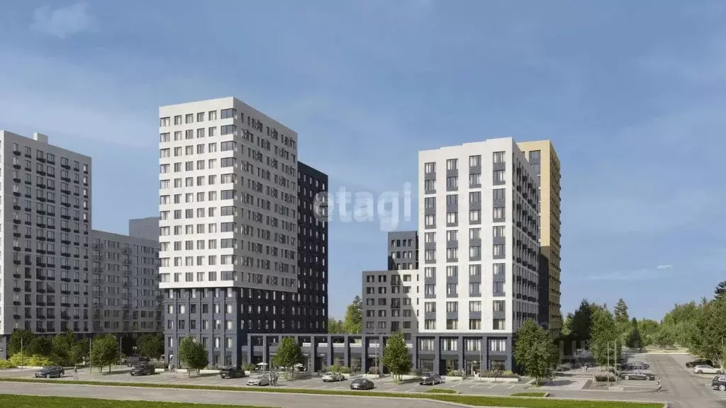 Студия Тюменская область, Тюмень ул. Новоселов, 90 (29.49 м) - Фото 1