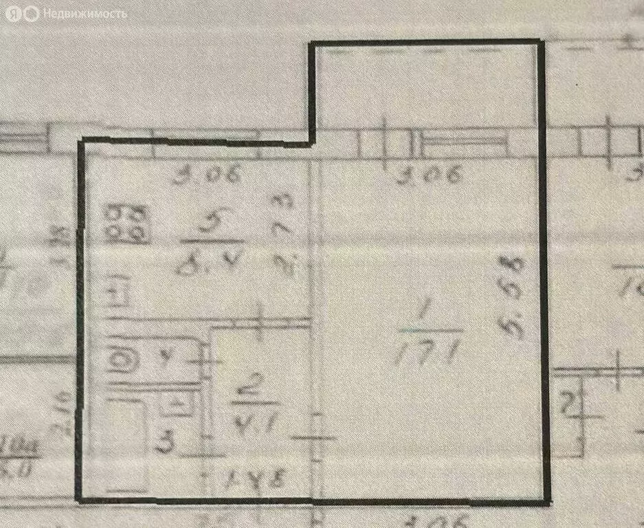 1-комнатная квартира: Киров, проспект Строителей, 54 (33.5 м) - Фото 1