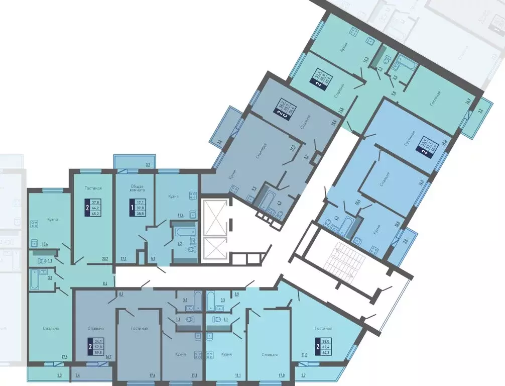 1-комнатная квартира: Липецк, Минская улица, 6Б (38.8 м) - Фото 2