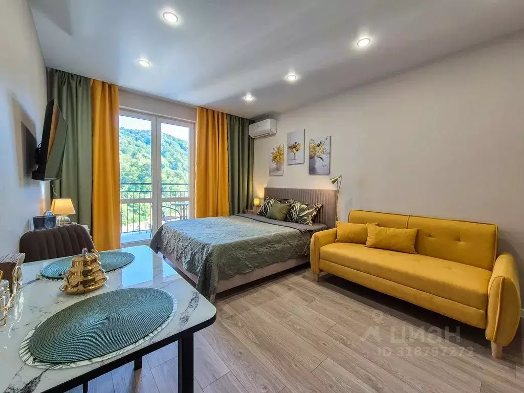 Студия Краснодарский край, Сочи ул. Искры, 88к8 (27.0 м) - Фото 0
