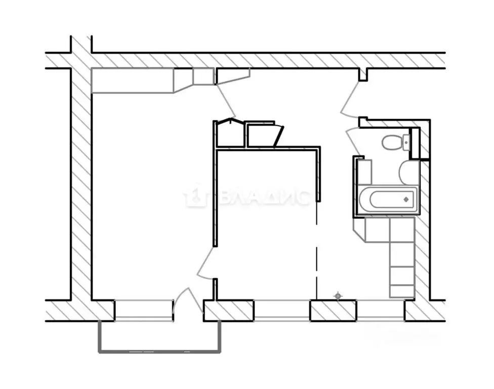 2-к кв. Москва ул. Бутырский Вал, 28 (41.9 м) - Фото 2