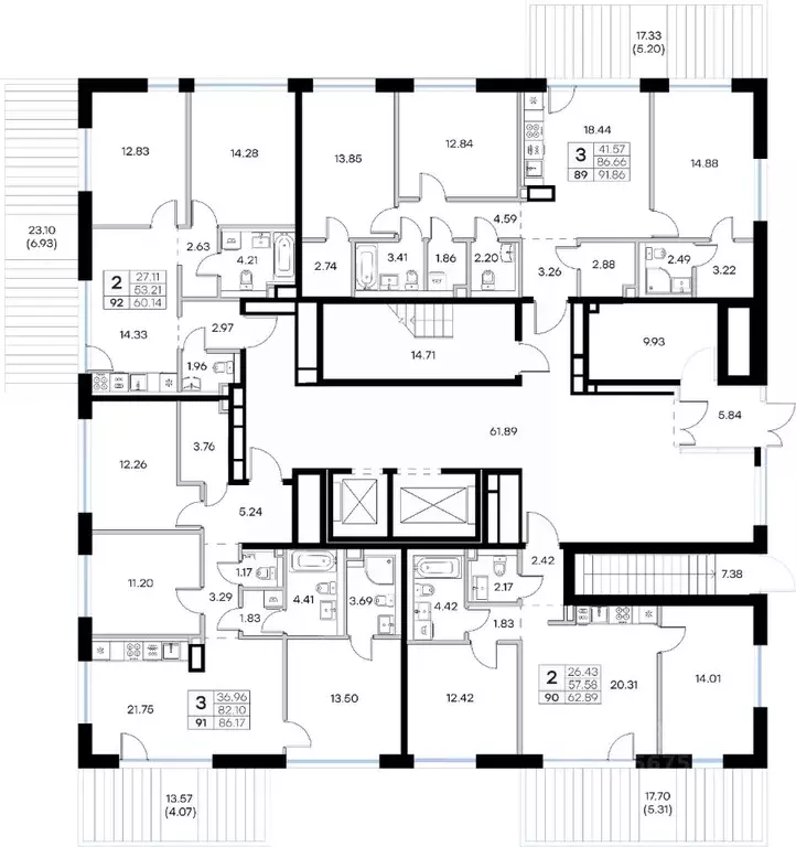 2-к кв. Татарстан, Казань Завокзальная ул. (60.14 м) - Фото 1