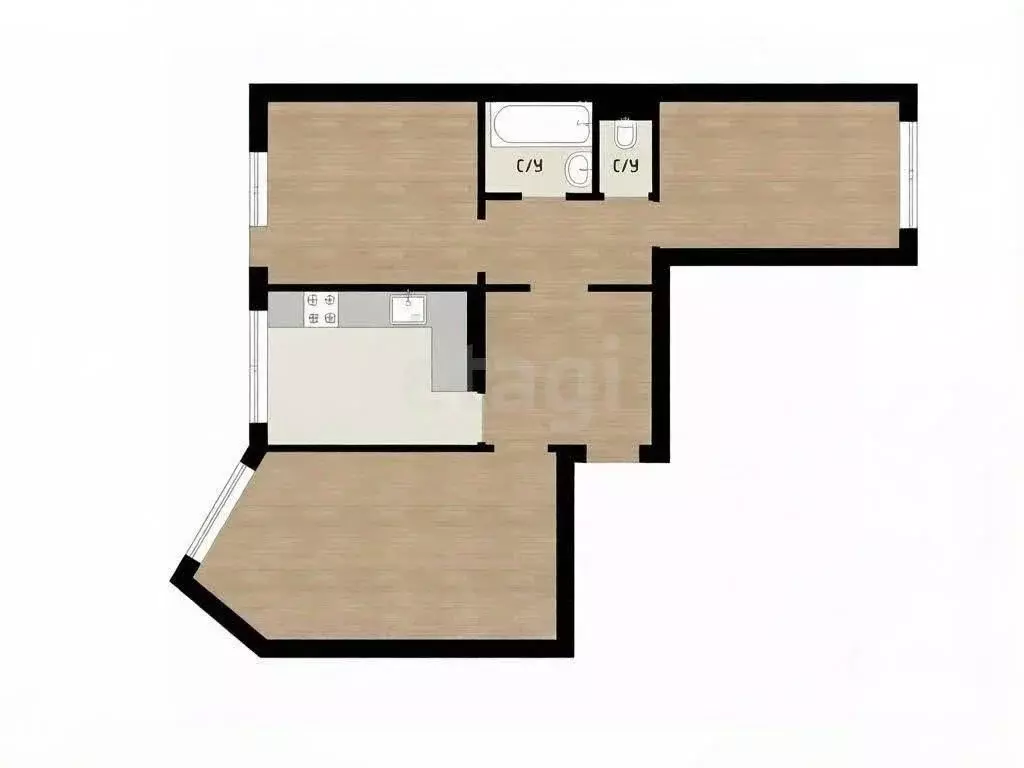 3-к кв. Липецкая область, Липецк 15-й мкр, 29 (62.5 м) - Фото 2