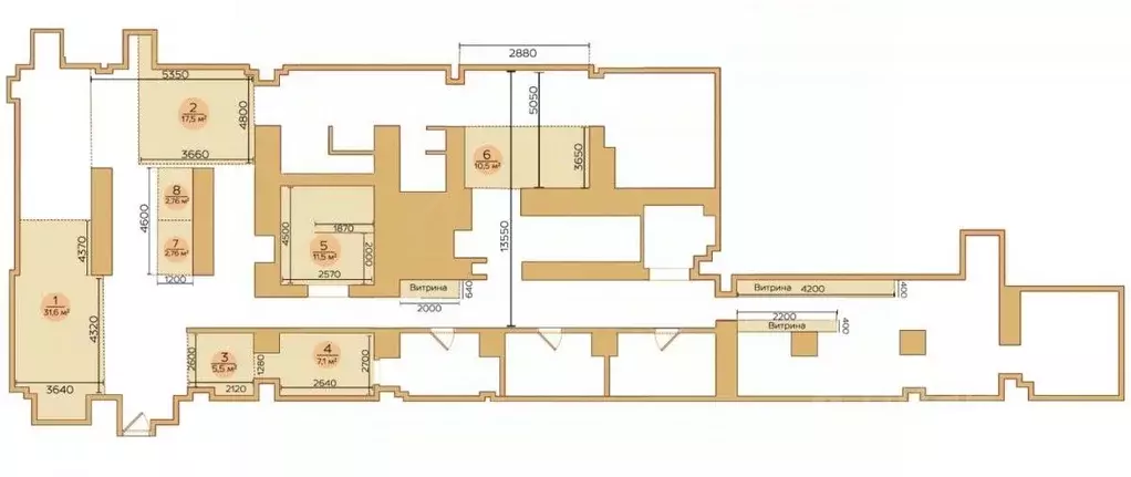 Торговая площадь в Москва Кутузовский просп., 27 (270 м) - Фото 1