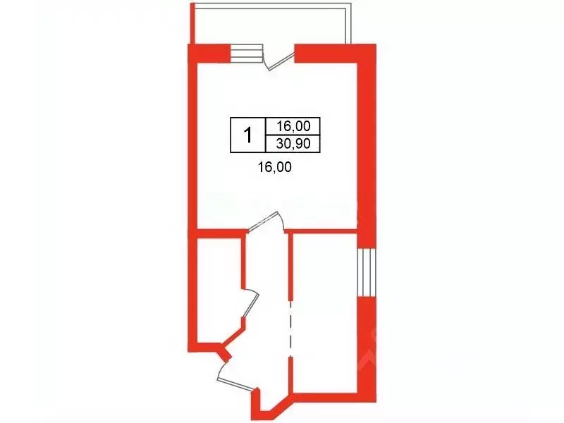1-к кв. Ленинградская область, Мурино Всеволожский район, аллея ... - Фото 2