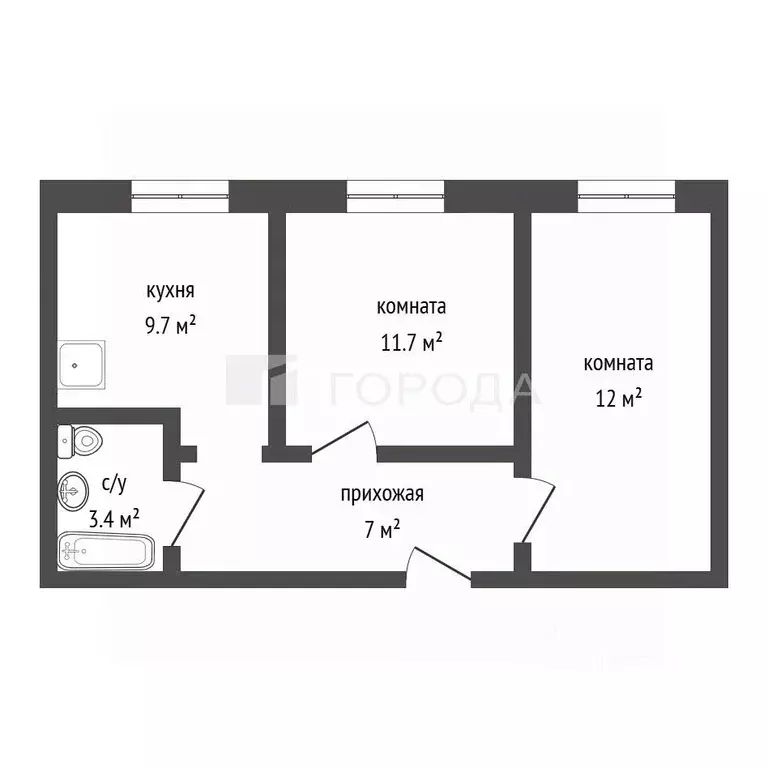 2-к кв. Алтайский край, Барнаул тракт Змеиногорский, 120/12 (52.0 м) - Фото 2
