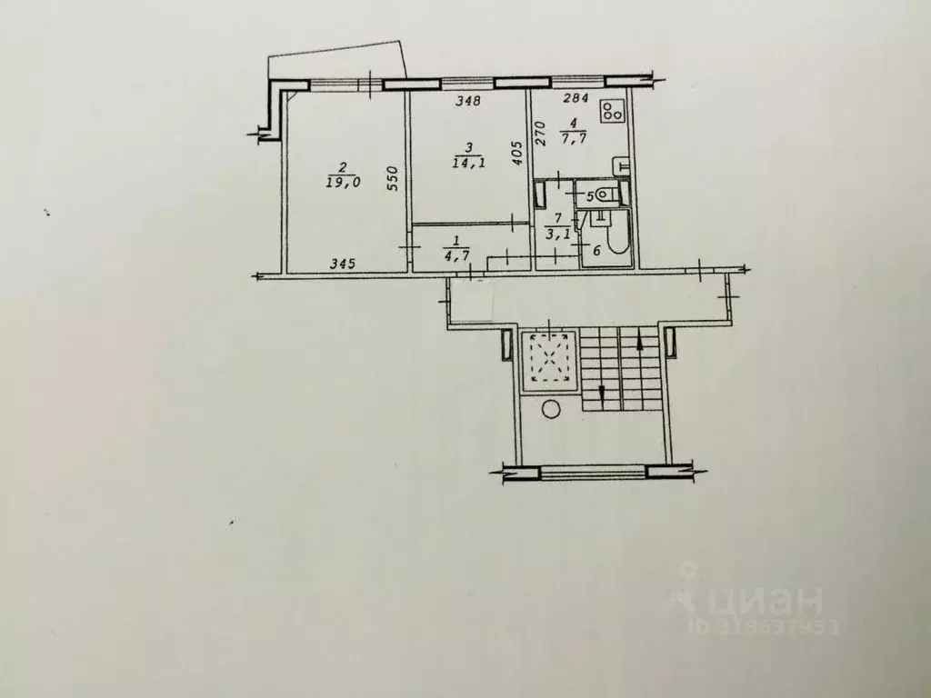 2-к кв. Новосибирская область, Новосибирск Ветлужская ул., 32 (51.7 м) - Фото 1