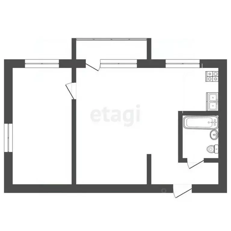2-к кв. Архангельская область, Архангельск ул. Володарского, 11 (40.7 ... - Фото 1