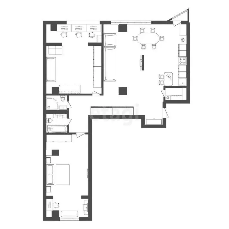 3-комнатная квартира: Белгород, Садовая улица, 3А (130 м) - Фото 1