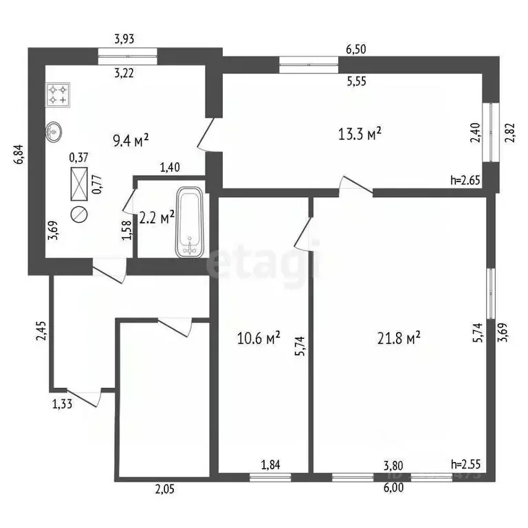 Дом в Владимирская область, Ковров ул. Матросова, 39 (57 м) - Фото 2