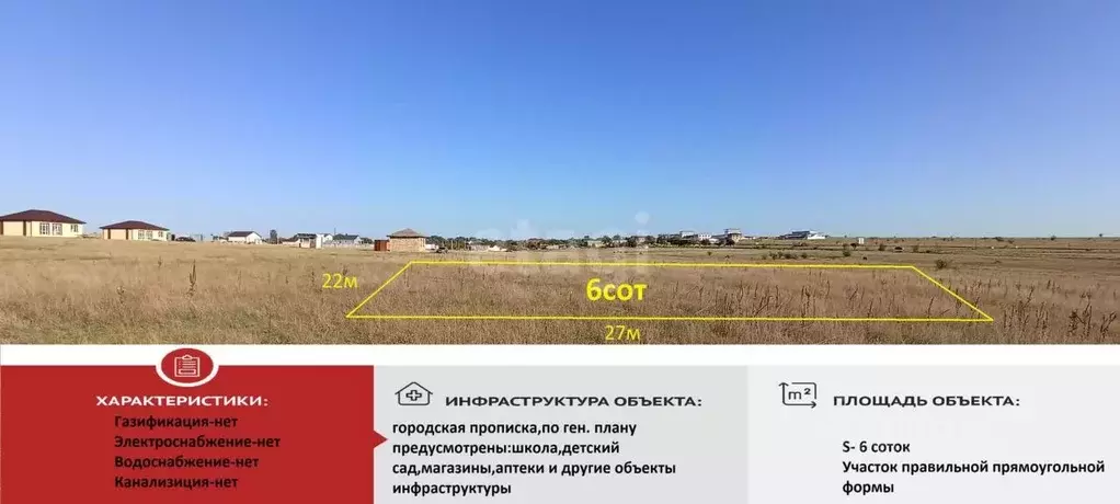 Участок в Крым, Симферопольский район, Родниковское с/пос, с. Новый ... - Фото 0