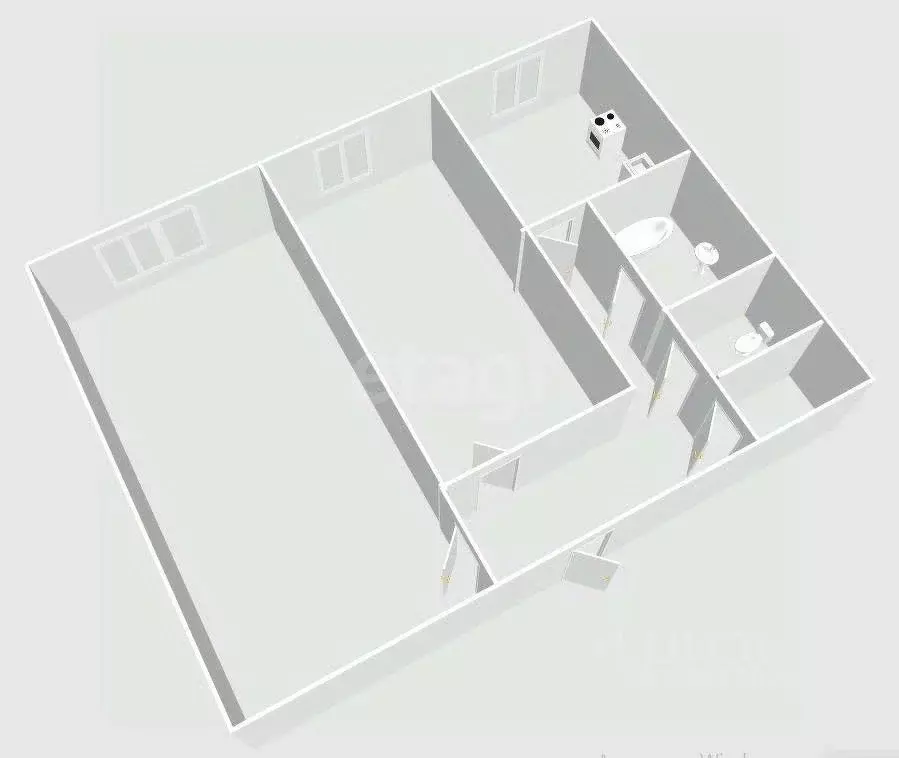 2-к кв. Сахалинская область, Холмский городской округ, с. Яблочное ул. ... - Фото 2