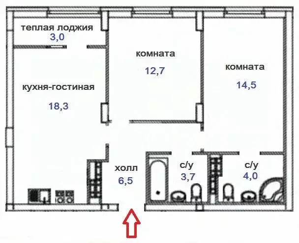 2-к кв. Свердловская область, Екатеринбург ул. Владимира Высоцкого, 7А ... - Фото 1