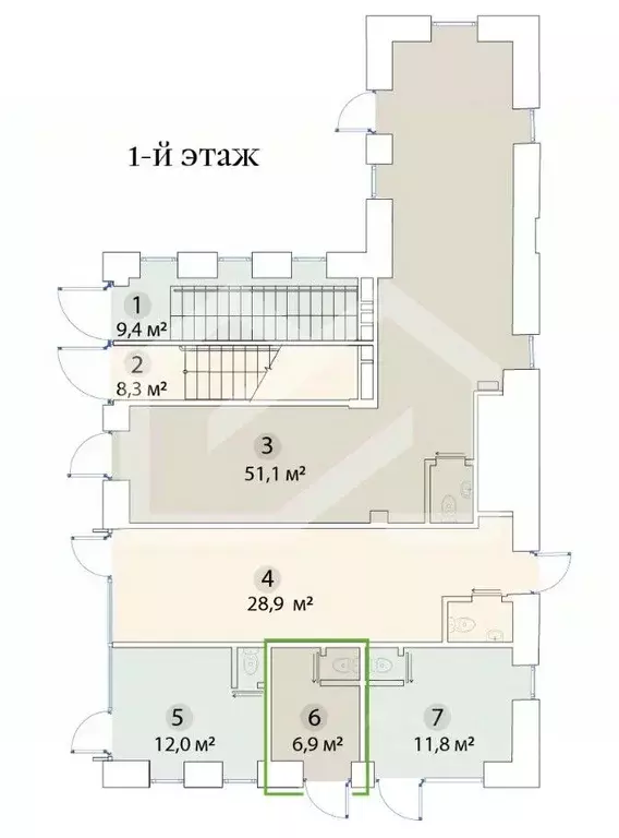 Помещение свободного назначения в Москва ул. Бахрушина, 36/14С3 (7 м) - Фото 2