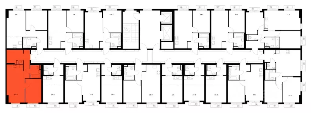 1-к кв. Московская область, Ленинский городской округ, Боброво пгт ... - Фото 2