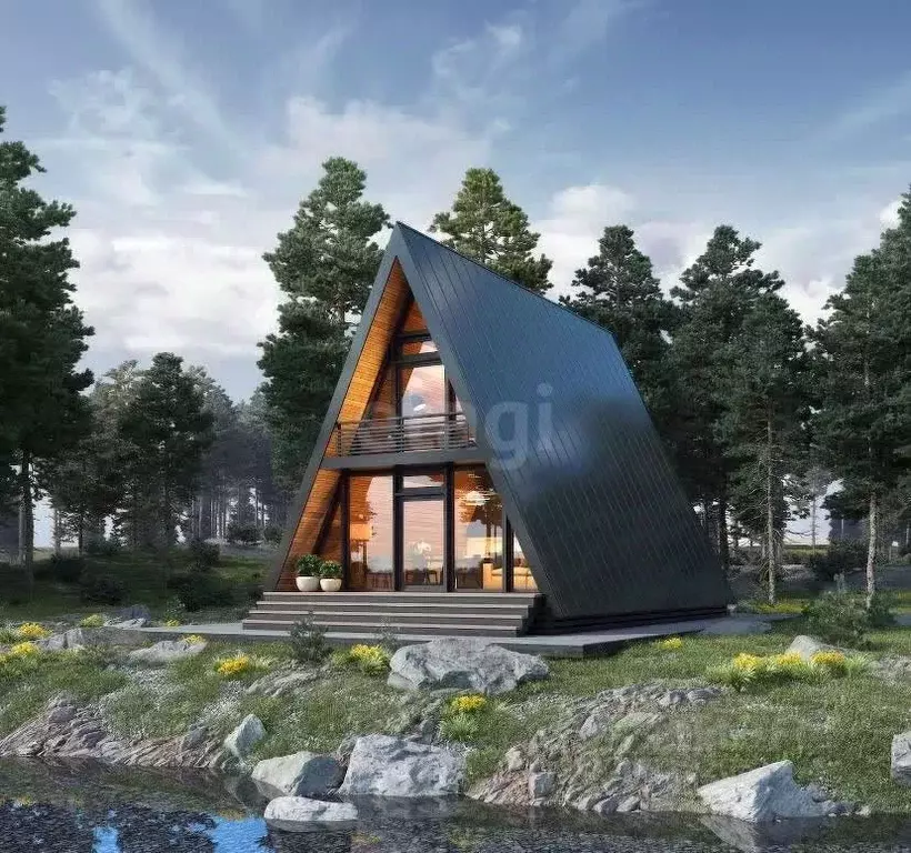 Дом в Ленинградская область, Приозерский район, пос. Сосново ул. ... - Фото 1