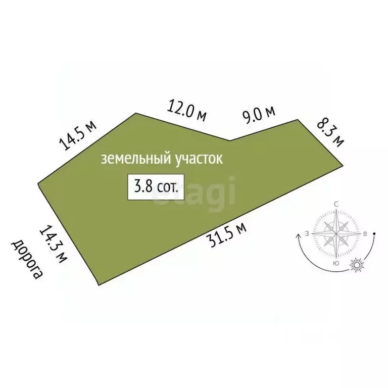 Участок в Ростовская область, Азов Азовский район, Азовская ул. (3.81 ... - Фото 2