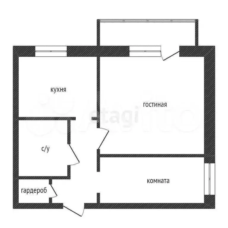 1-к. квартира, 41,1 м, 7/9 эт. - Фото 0