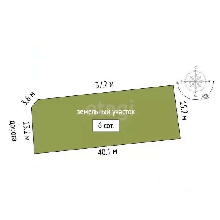 Участок в Ростовская область, Азовский район, с. Самарское Садовый ... - Фото 2