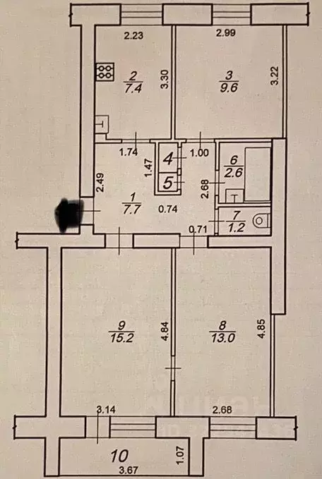 3-к кв. Тверская область, Конаково просп. Ленина, 18 (57.5 м) - Фото 1