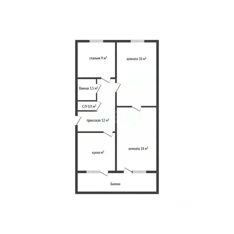 3-к кв. Краснодарский край, Славянский район, Голубая Нива с/пос, пос. ... - Фото 2