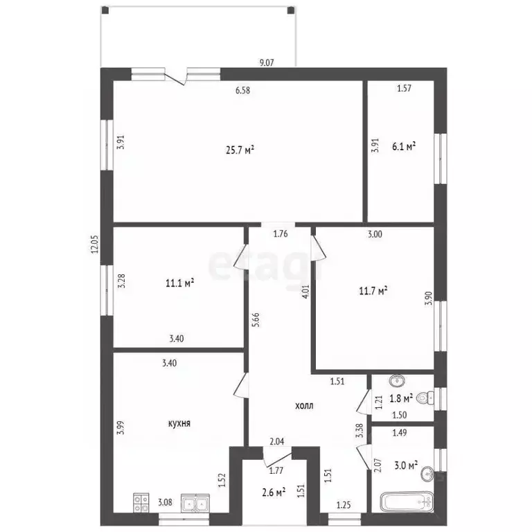 Дом в Ростовская область, Батайск пер. Истомина (100 м) - Фото 2