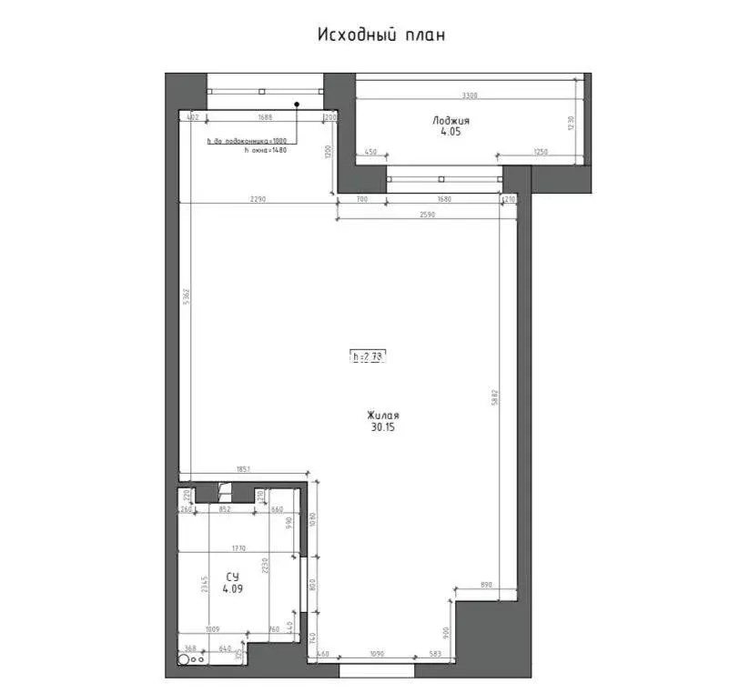 1-комнатная квартира: Владивосток, улица Зелёный Бульвар, 27к2 (38.3 ... - Фото 1