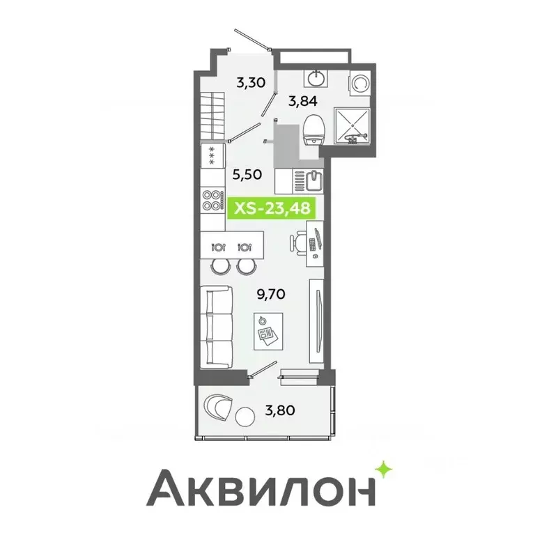 Студия Ленинградская область, Всеволожский район, Заневское городское ... - Фото 0