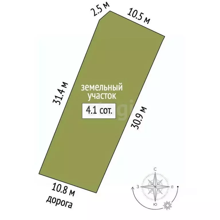 Участок в Крым, Феодосия муниципальный округ, Орджоникидзе пгт, Труд-1 ... - Фото 2