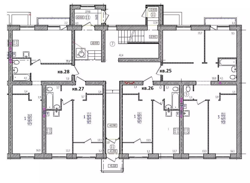 Продаётся 3-к квартира, 75.8 м - Фото 1