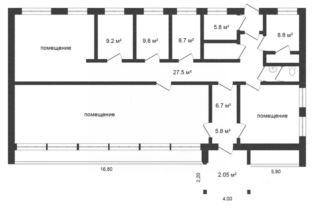 Торговая площадь в Ямало-Ненецкий АО, Новый Уренгой Лимбяяха мкр, ... - Фото 2
