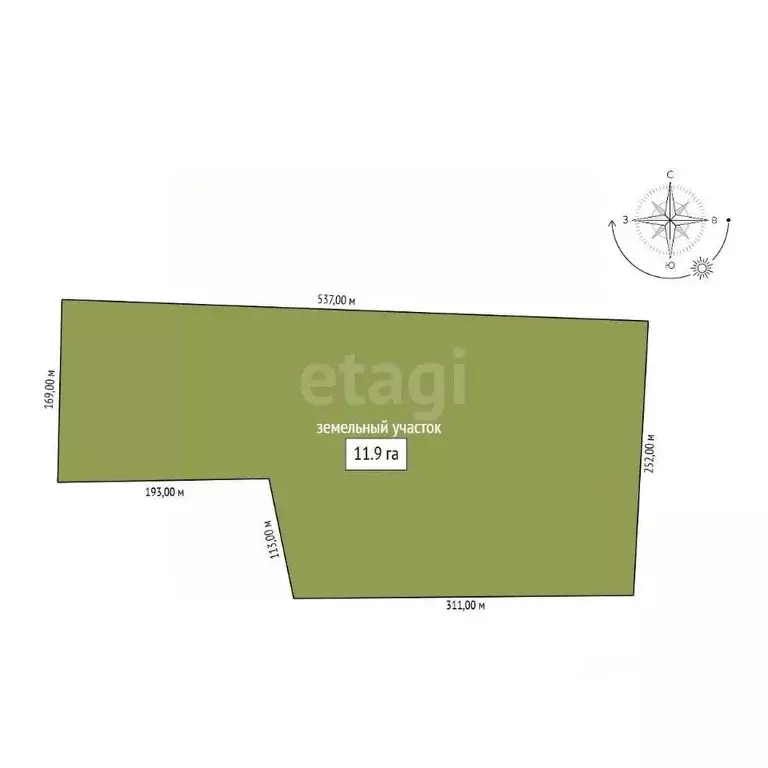 Участок в Амурская область, Благовещенск  (1190.0 сот.) - Фото 2