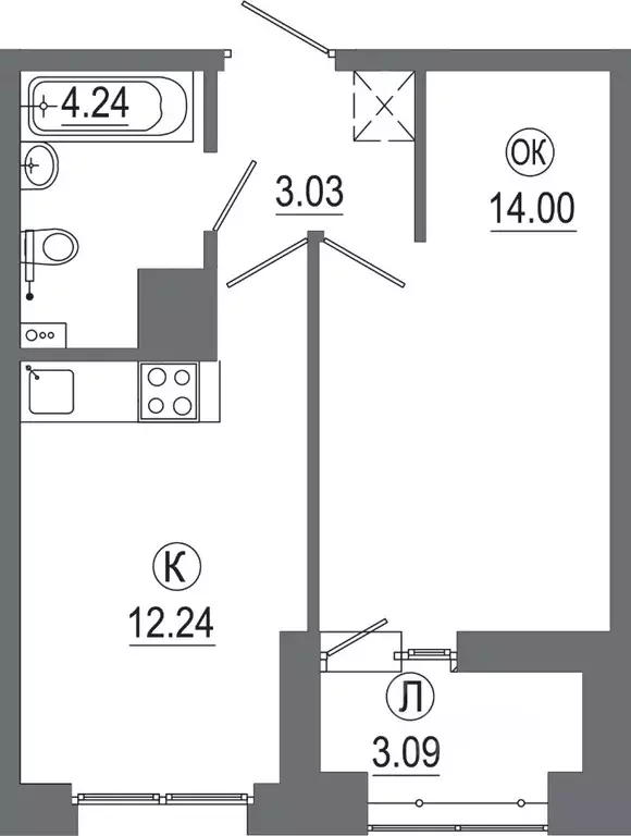 1-к кв. Иркутская область, Иркутск ИВАТУ городок, Авиатор жилой ... - Фото 1