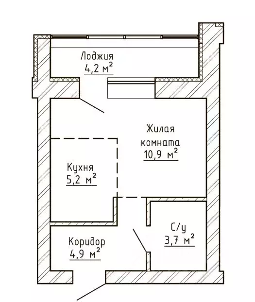 1-к кв. Самарская область, Тольятти Елки Парк жилой комплекс (26.8 м) - Фото 0
