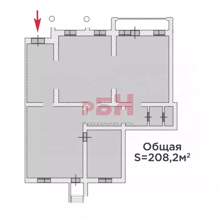 Офис в Тюменская область, Тюмень Магаданская ул., 5 (208 м) - Фото 1