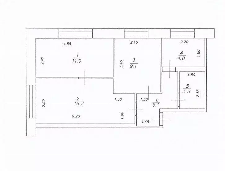 3-к кв. Татарстан, Лаишевский район, Столбищенское с/пос, с. Усады ул. ... - Фото 2