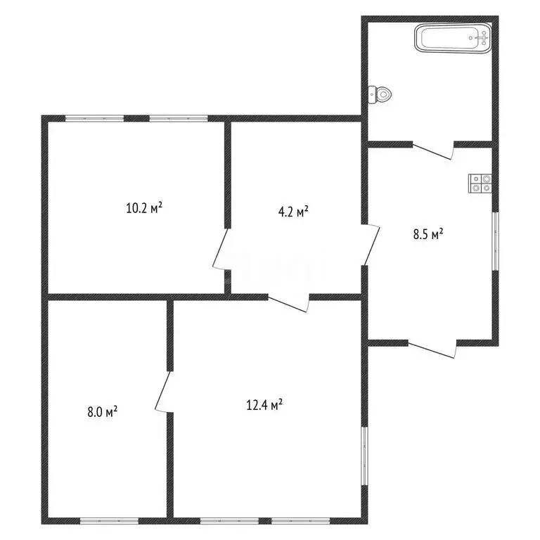 Дом в Черкесск, Мостовой переулок (37.8 м) - Фото 2