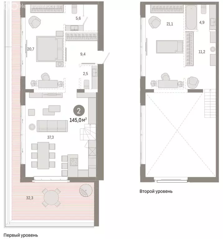 2-комнатная квартира: Тюмень, жилой комплекс На Минской (144.95 м) - Фото 1