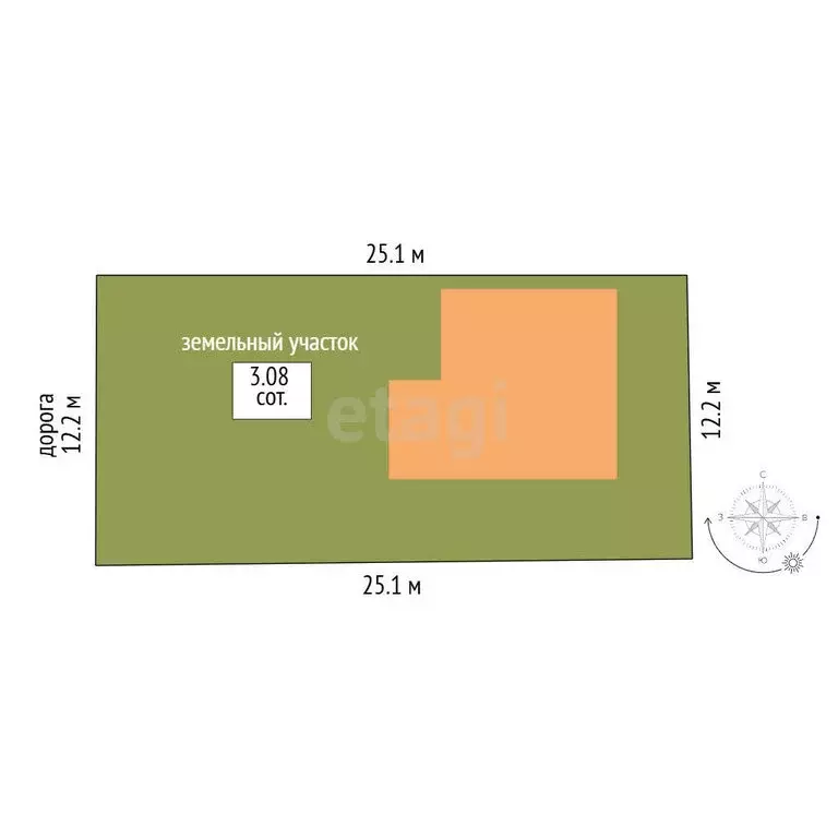 Дом в Симферополь, 27-я улица Коллективных Садов (56.1 м) - Фото 1