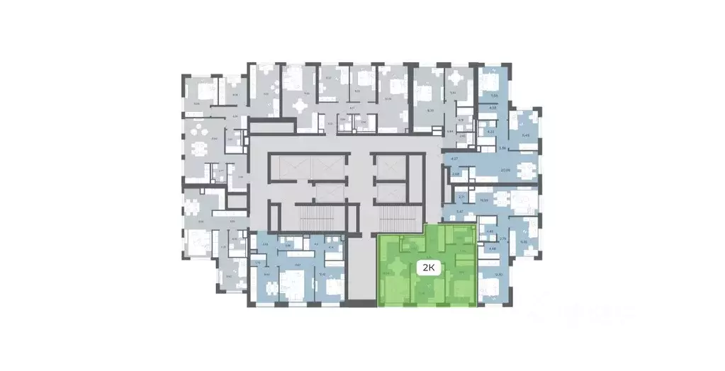 2-к кв. Москва Ультима Сити жилой комплекс (63.64 м) - Фото 1