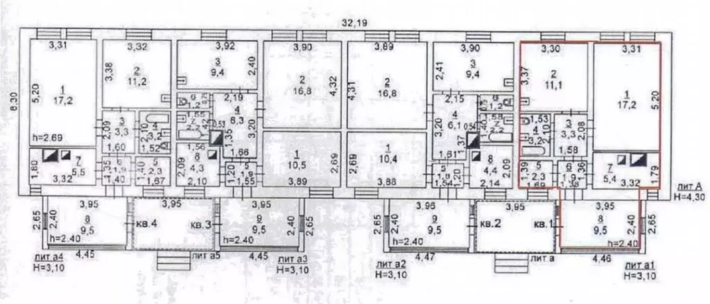 Аукцион: 1-к. квартира, 53,9 м, 1/1 эт. - Фото 0